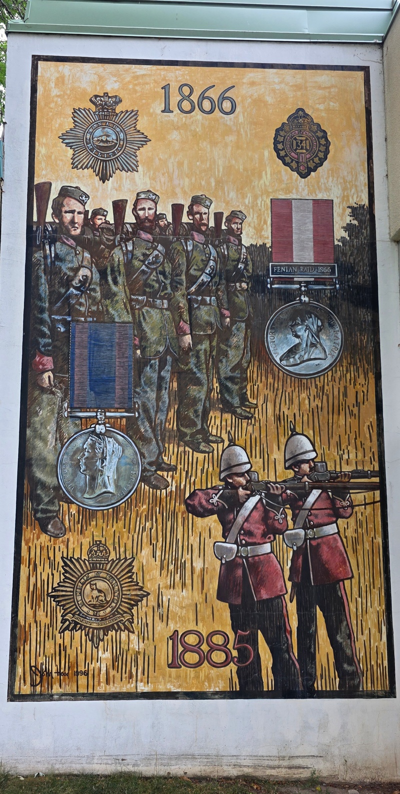 mural in Oshawa by artist unknown.