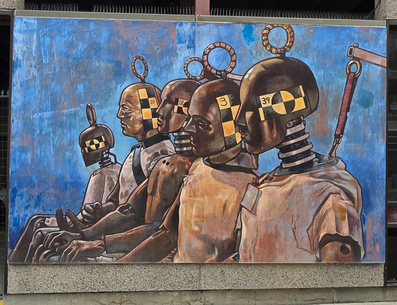 mural in Oshawa by artist unknown.