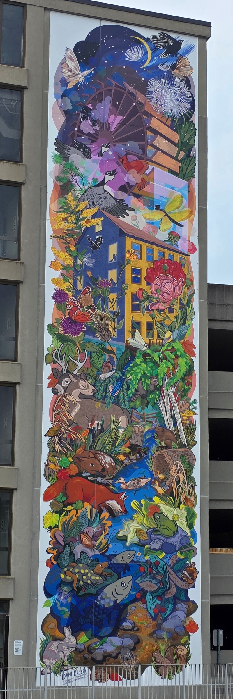 mural in Oshawa by artist Dani Crosby.