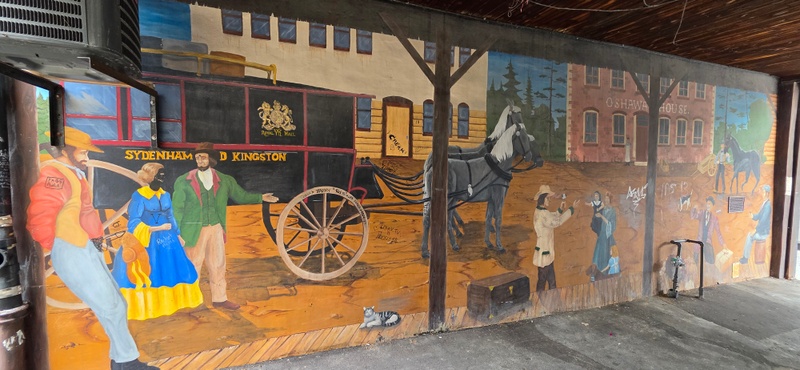 mural in Oshawa by artist unknown.