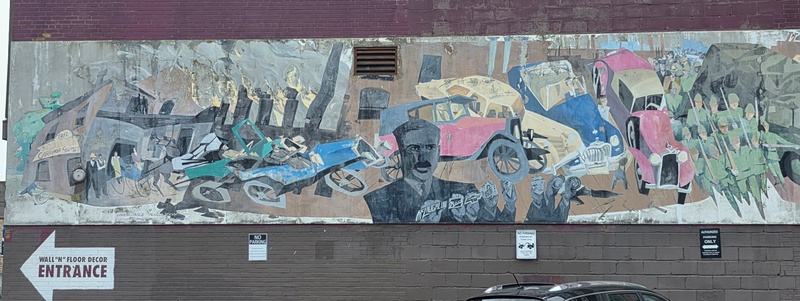 mural in Oshawa by artist unknown.
