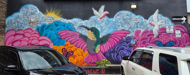 mural in Oshawa by artist unknown.