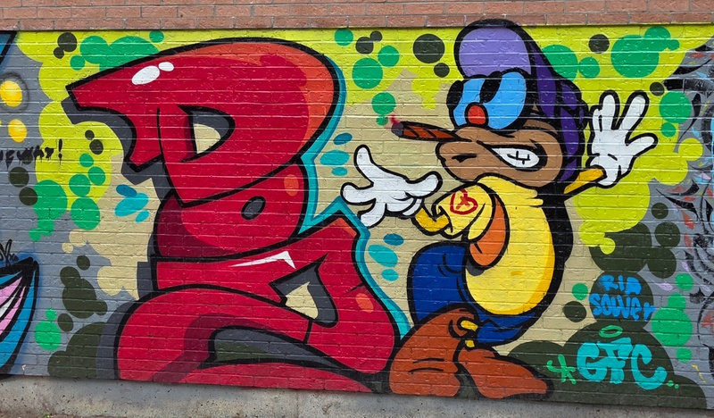 mural in Toronto by artist unknown.
