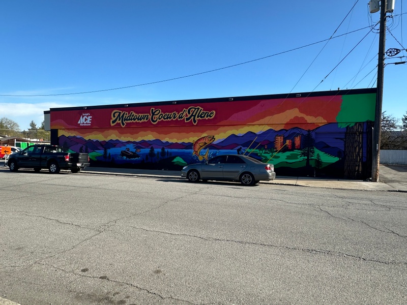 mural in Coeur d