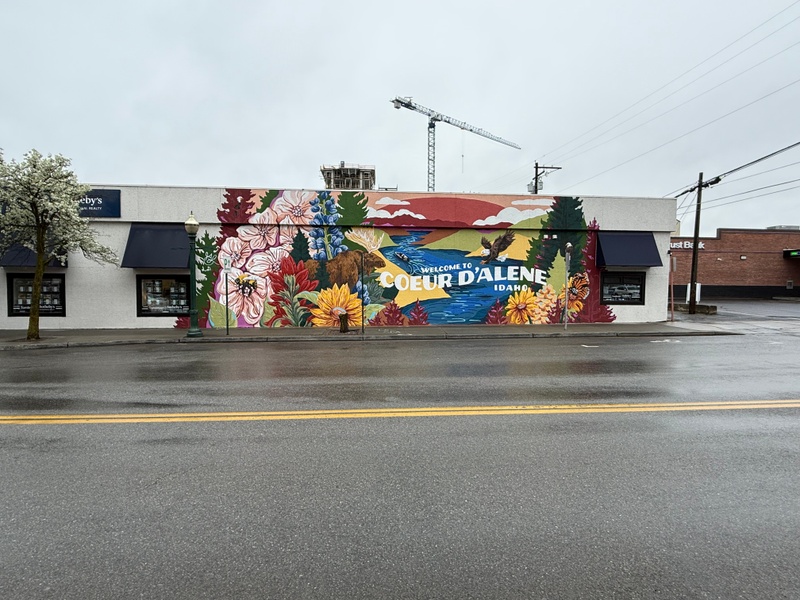 mural in Coeur d