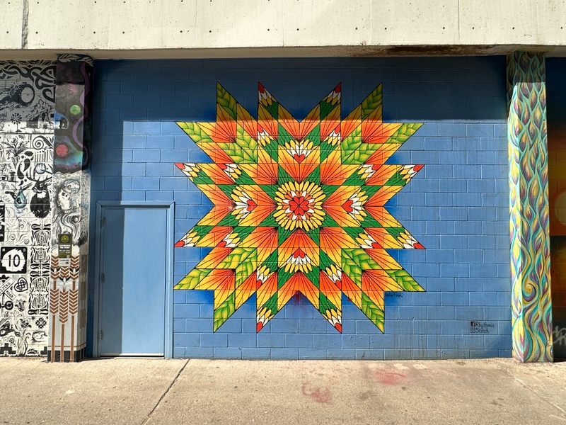 mural in Bismarck by artist unknown.