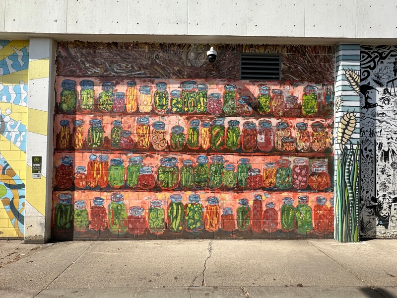 mural in Bismarck by artist unknown.