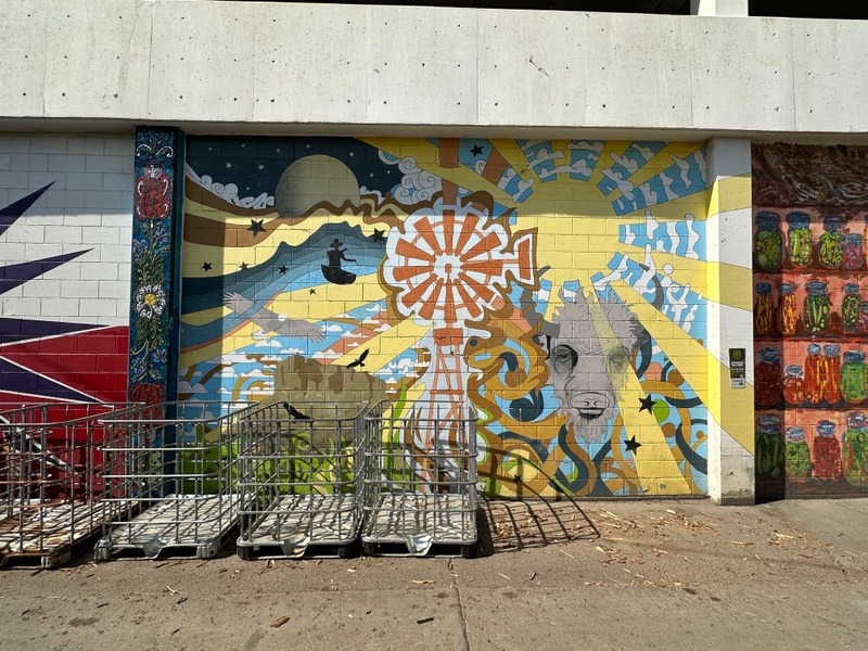 mural in Bismarck by artist unknown.