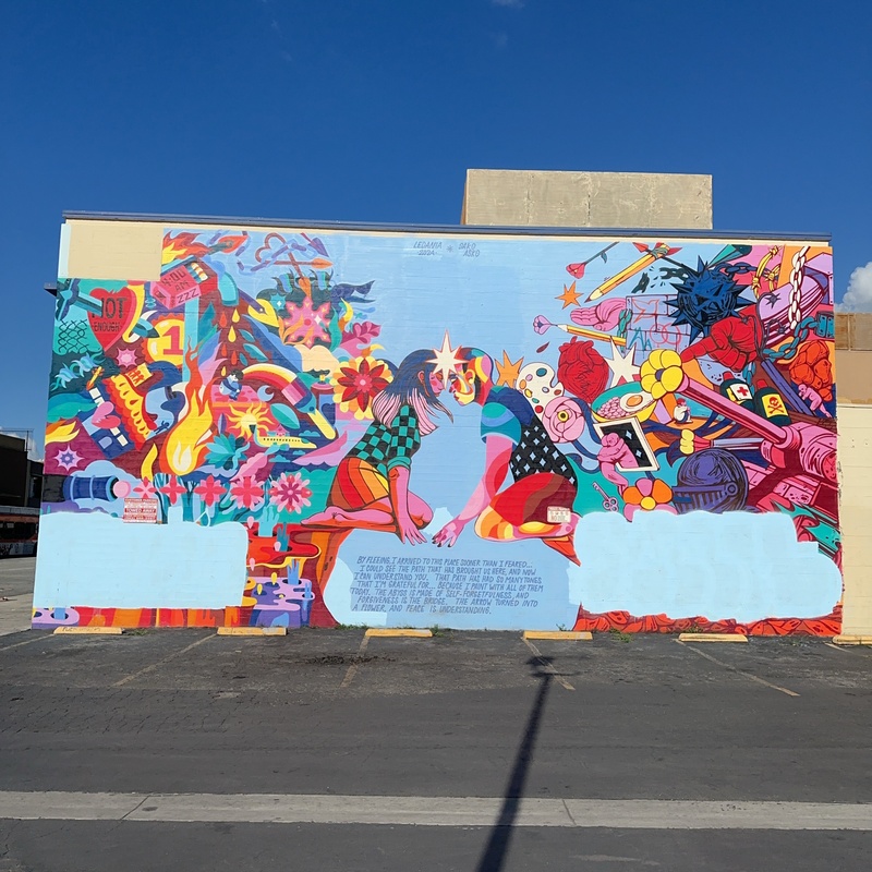 mural in Long Beach by artist unknown.