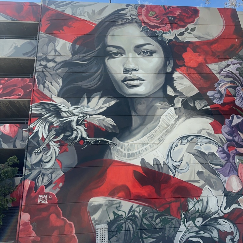 mural in Long Beach by artist unknown.