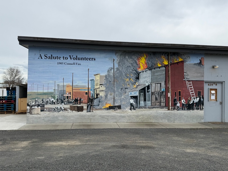 mural in Connell by artist unknown.