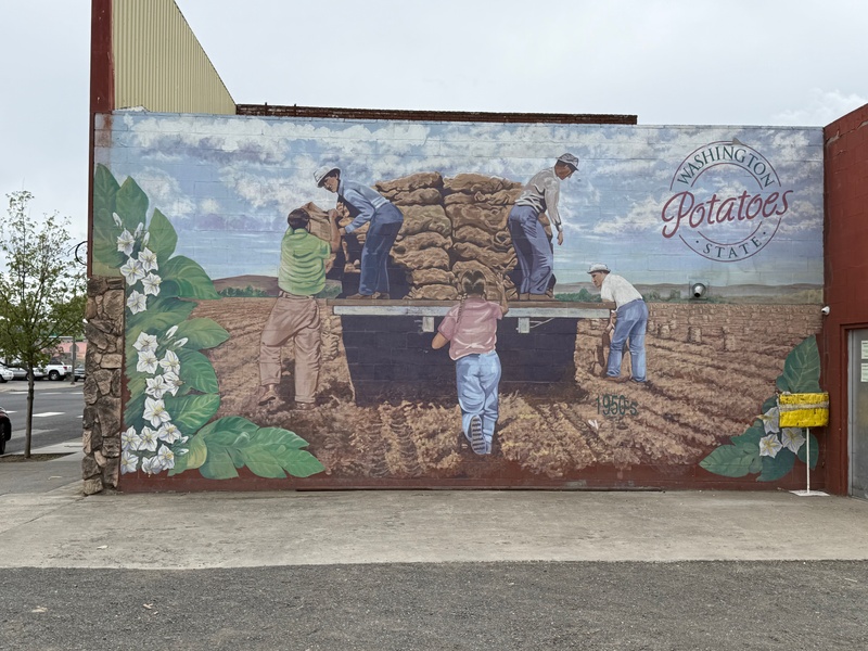 mural in Connell by artist unknown.