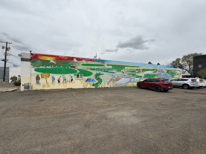 mural in Connell by artist unknown.