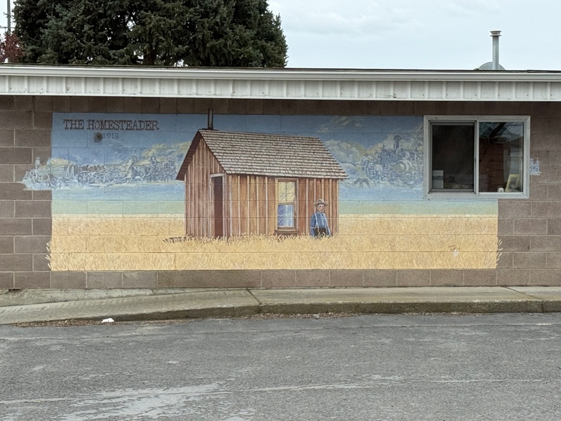 mural in Connell by artist unknown.