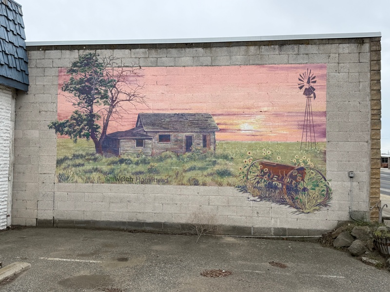 mural in Connell by artist unknown.
