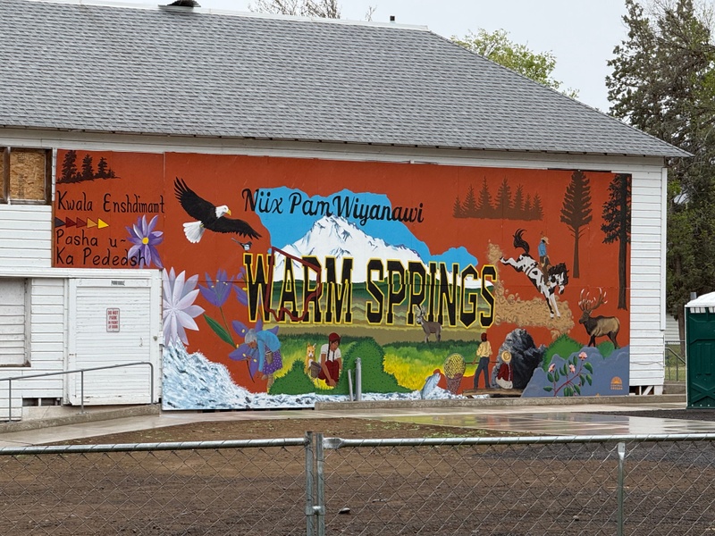 mural in Warm Springs by artist unknown.