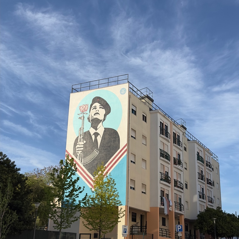 mural in Lisboa by artist unknown.