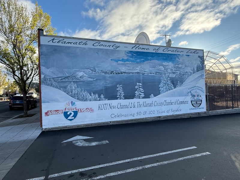 mural in Klamath Falls by artist unknown.
