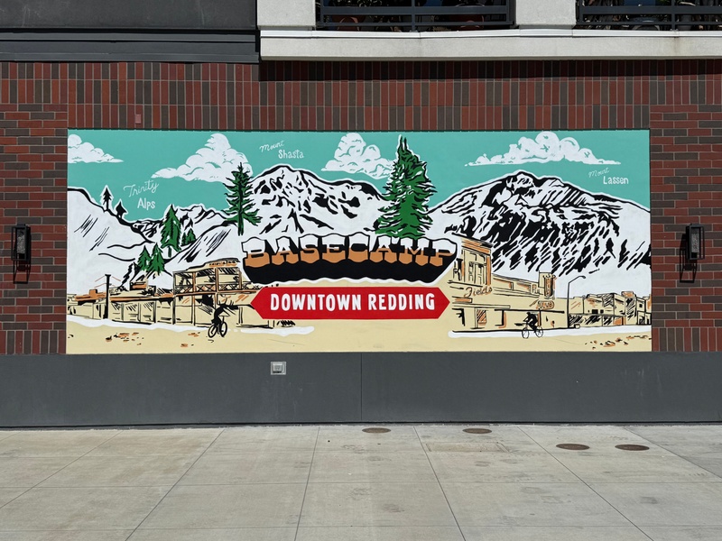 mural in Redding by artist unknown.