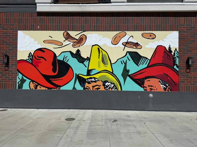 mural in Redding by artist unknown.