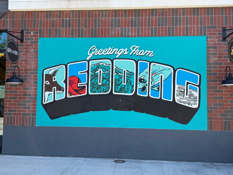 mural in Redding by artist unknown.