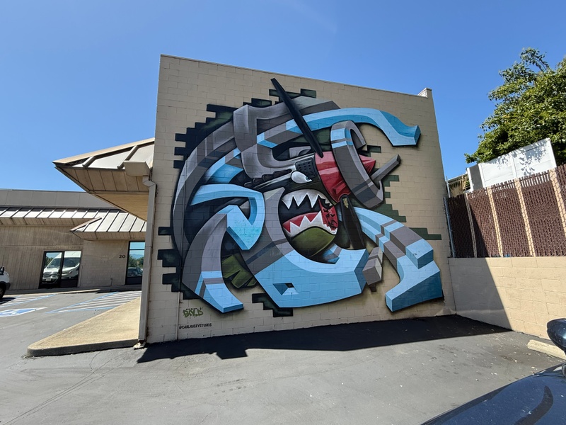 mural in Red Bluff by artist unknown.