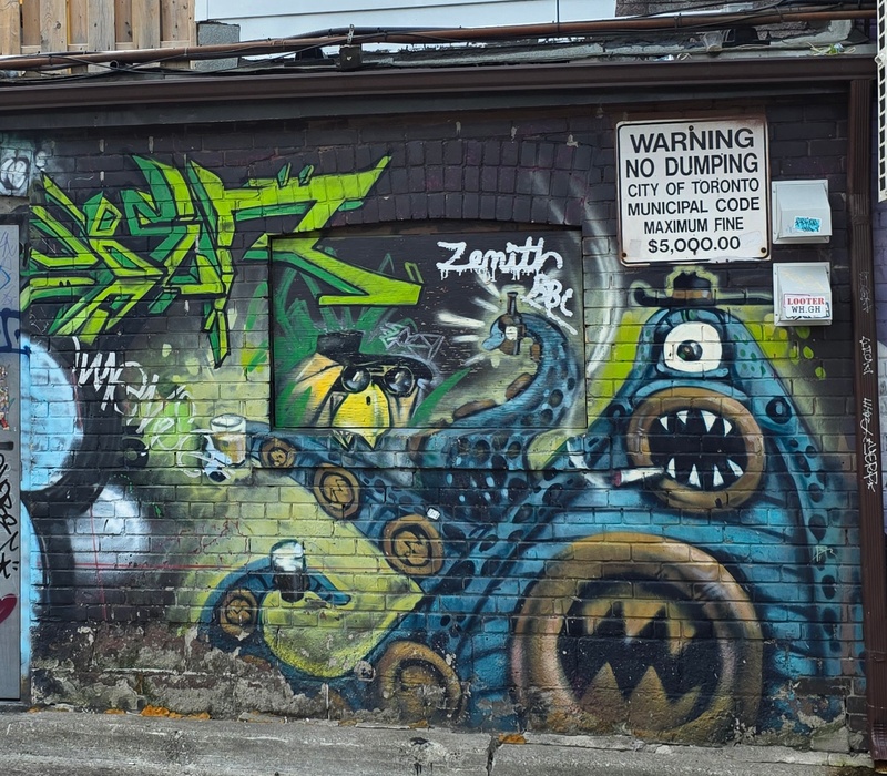 mural in Toronto by artist unknown.