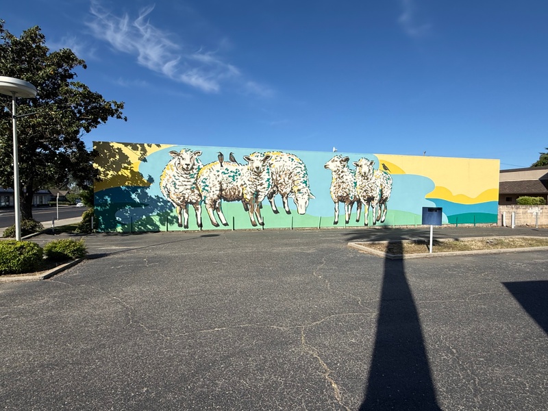 mural in Oakdale by artist unknown.