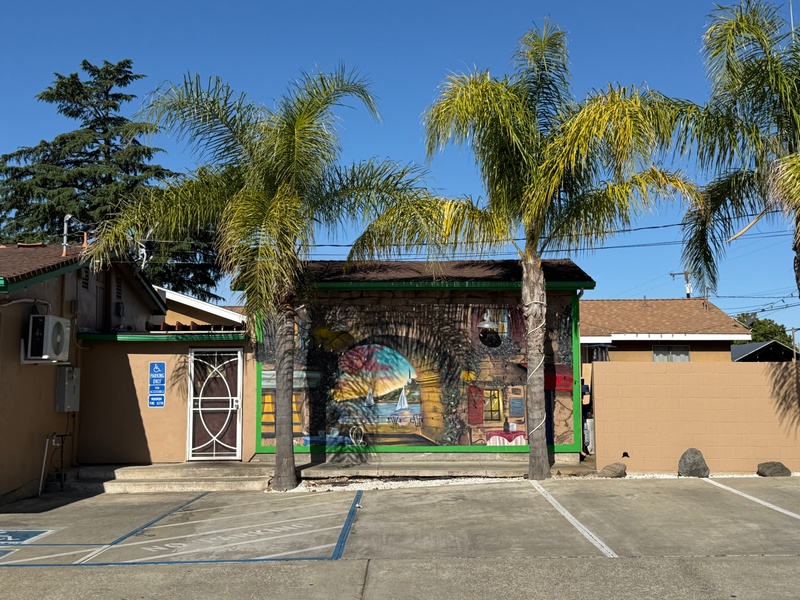 mural in Riverbank by artist unknown.