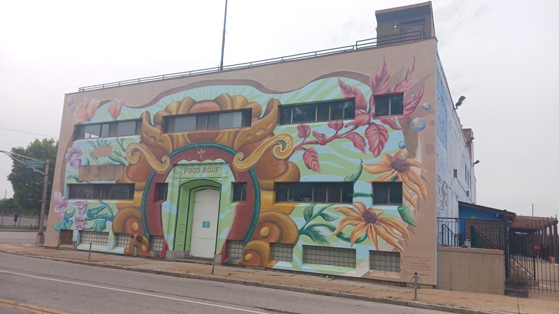mural in St. Louis by artist Liza Fishbone.