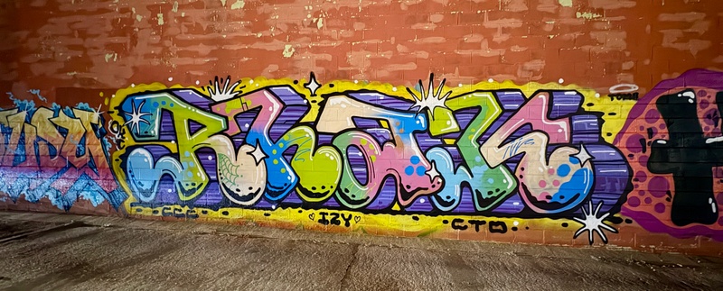 mural in Oklahoma City by artist unknown.