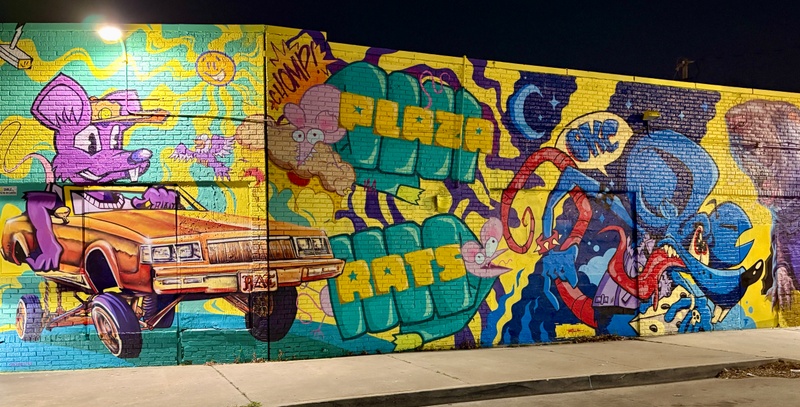 mural in Oklahoma City by artist unknown.