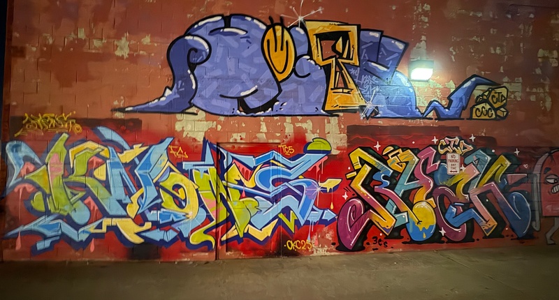 mural in Oklahoma City by artist unknown.
