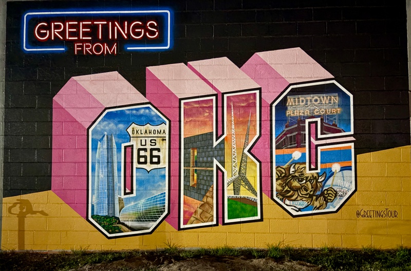 mural in Oklahoma City by artist unknown.