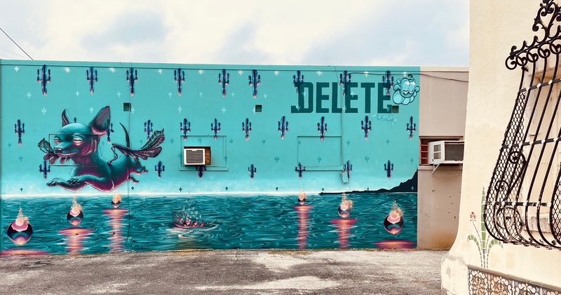 mural in San Antonio by artist unknown.