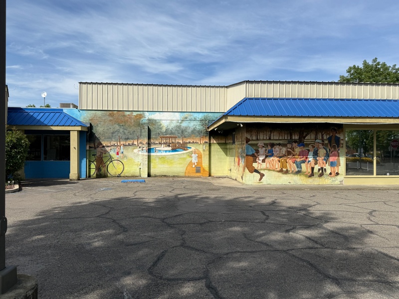 mural in Exeter by artist unknown.
