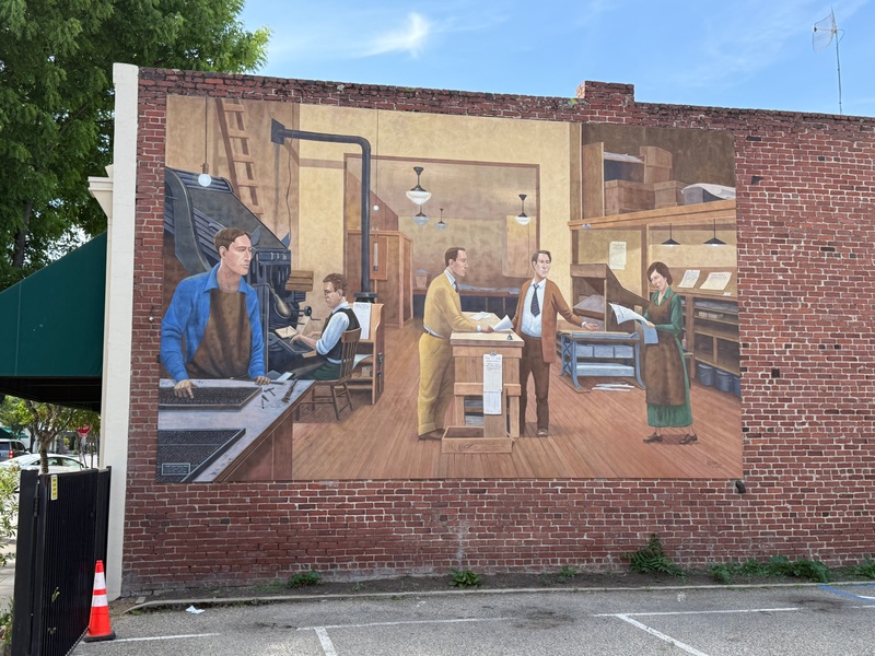 mural in Exeter by artist unknown.
