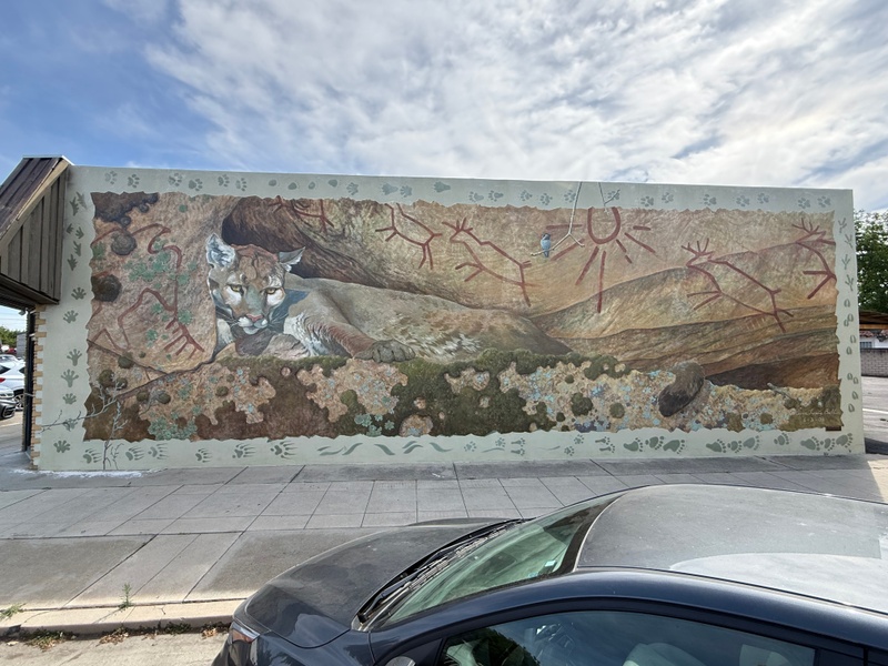 mural in Exeter by artist unknown.