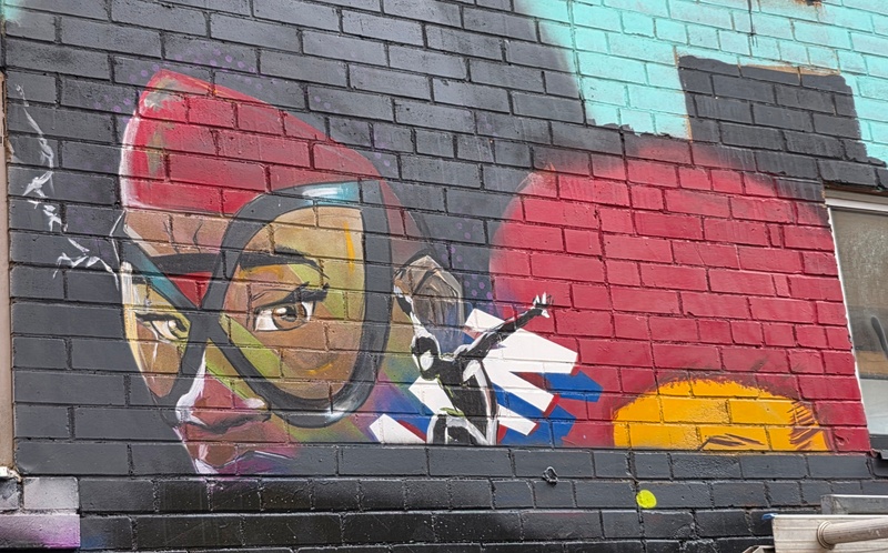 mural in Toronto by artist unknown.