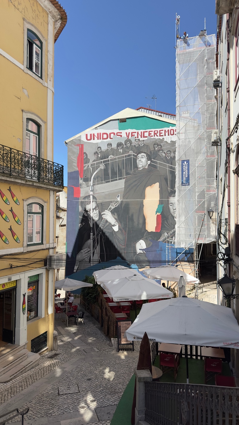 mural in Coimbra by artist unknown.