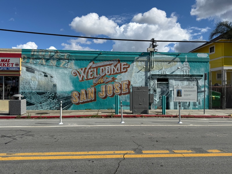mural in San Jose by artist unknown.