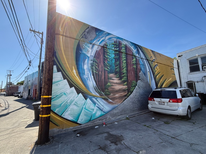 mural in Redwood City by artist unknown.