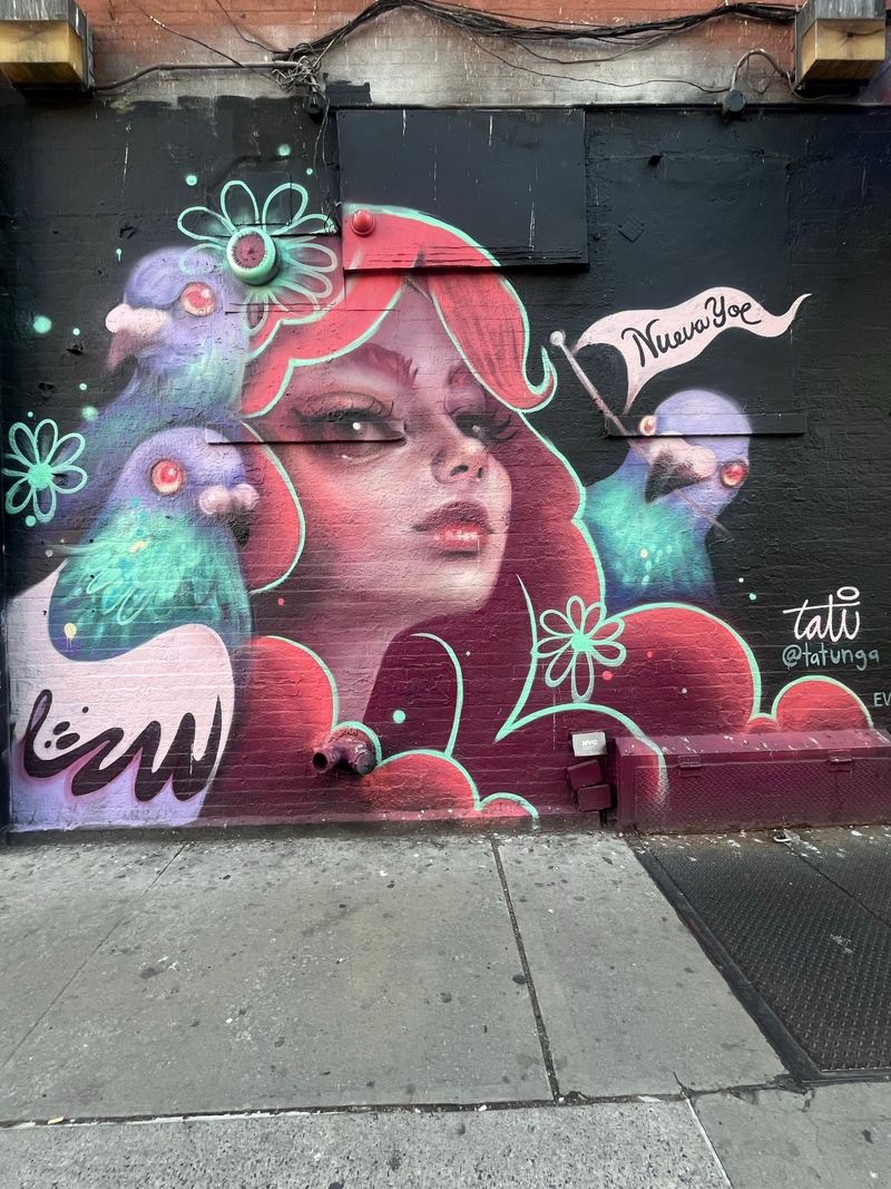 mural in New York by artist Tatiana Suarez.