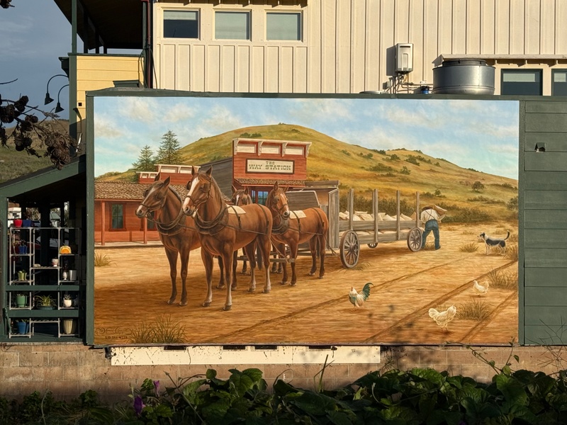 mural in Cayucos by artist unknown.