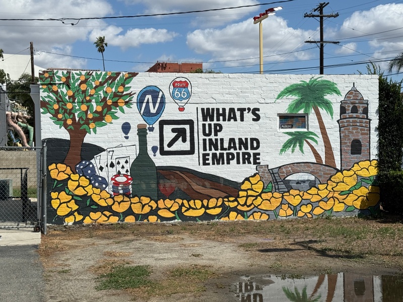 mural in Riverside by artist unknown.
