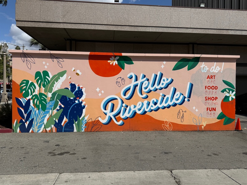 mural in Riverside by artist unknown.