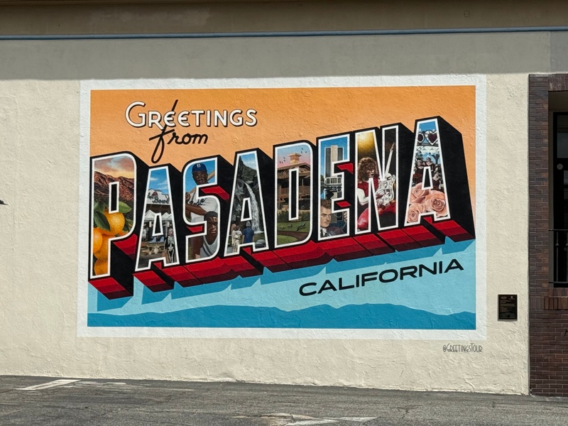 mural in Pasadena by artist unknown.