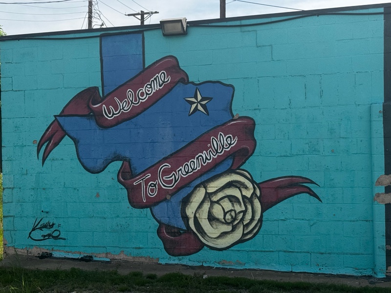 mural in Greenville by artist unknown.