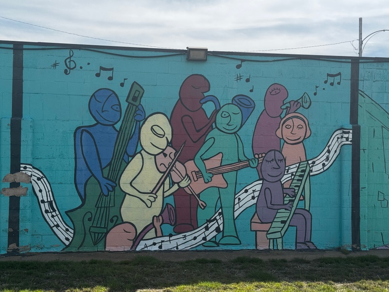 mural in Greenville by artist unknown.