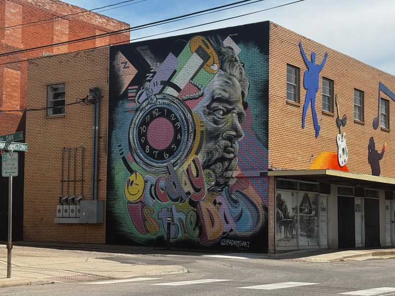 mural in Greenville by artist unknown.